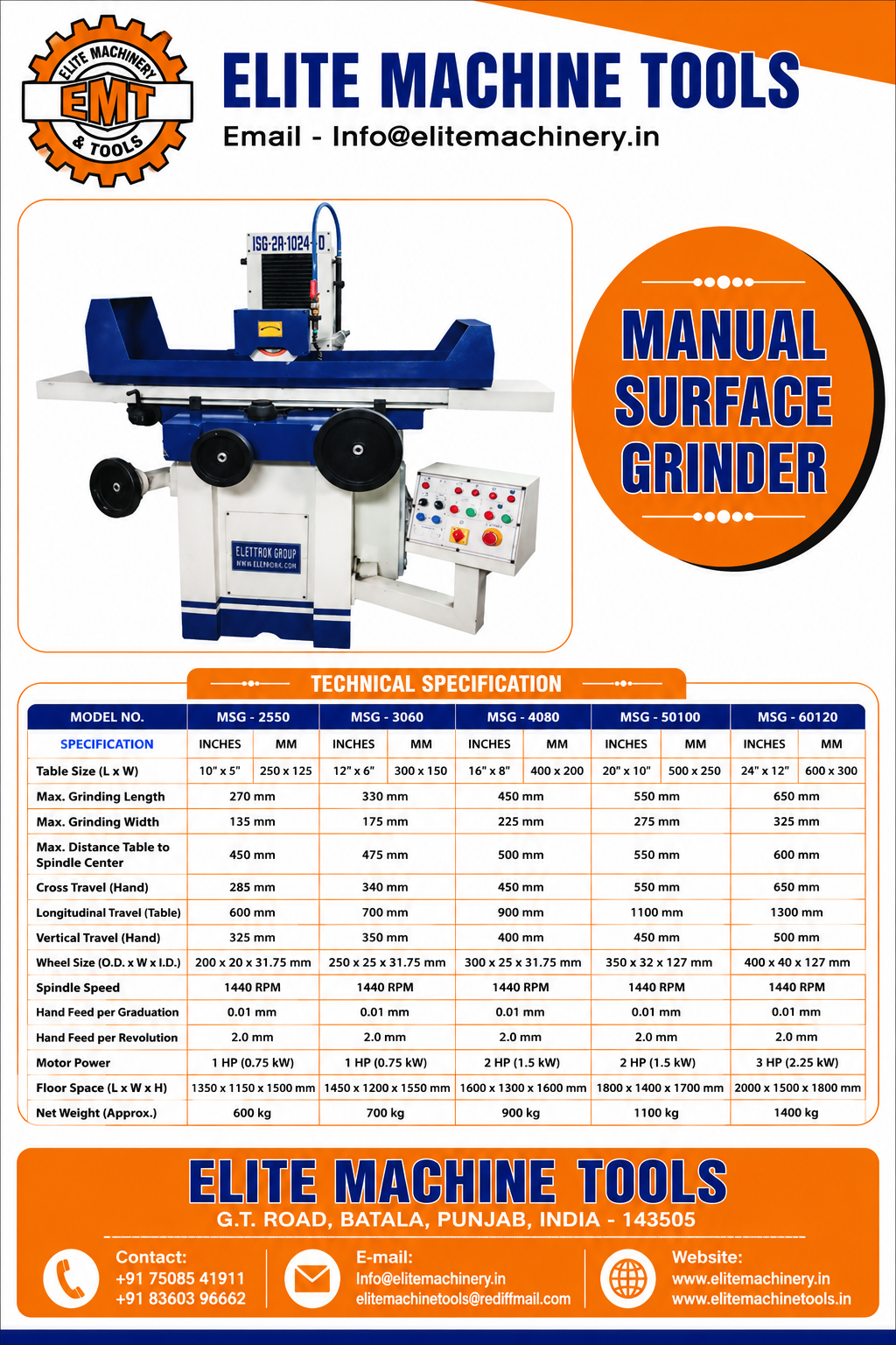 Manual Surface Grinder - Image 2