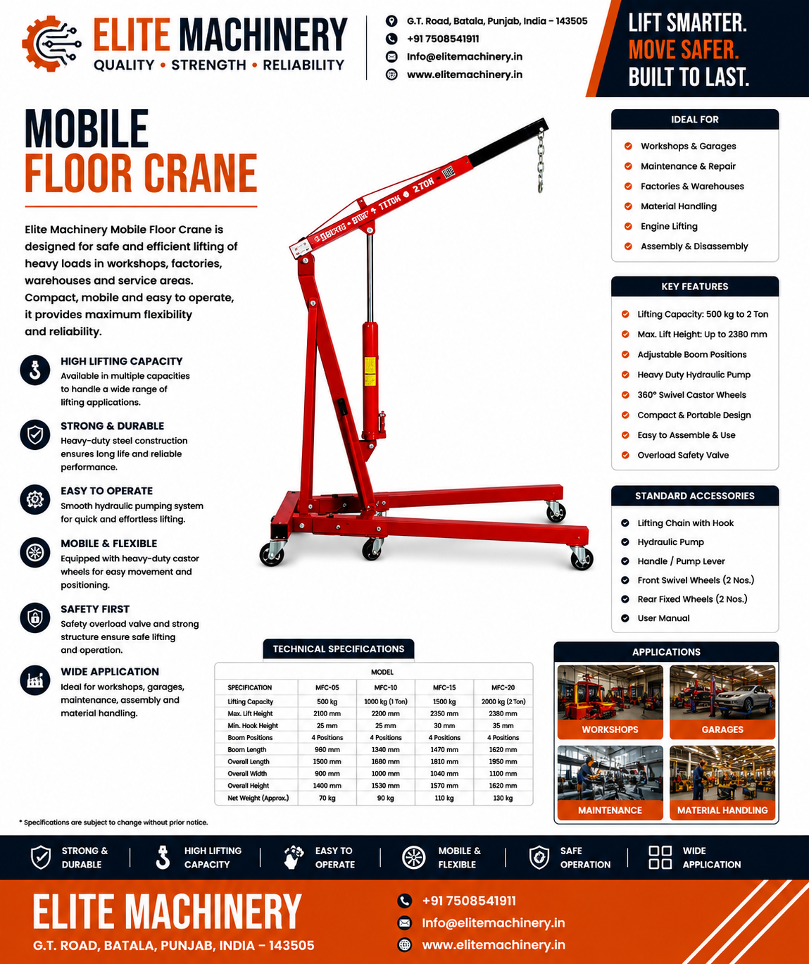 Mobile Floor Crane - Image 3