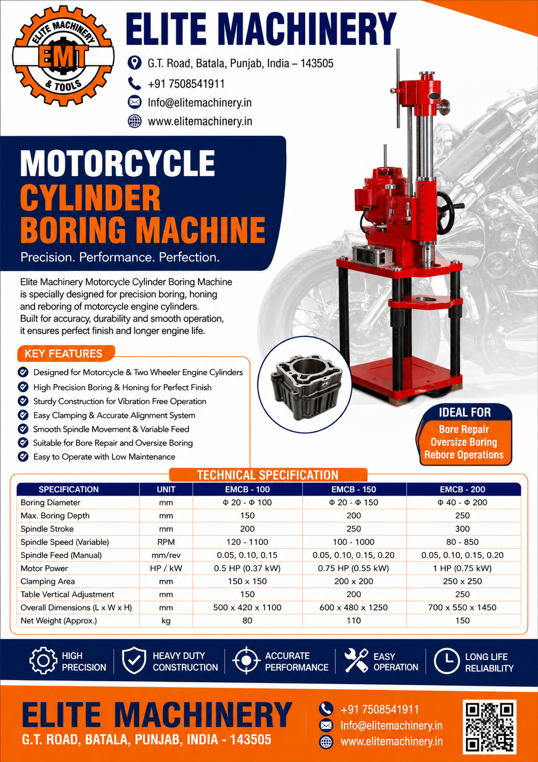 Motorcycle Cylinder Boring Machine - Image 2