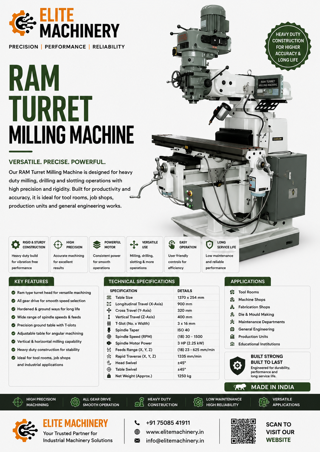 RAM Turret Milling Machine - Image 2