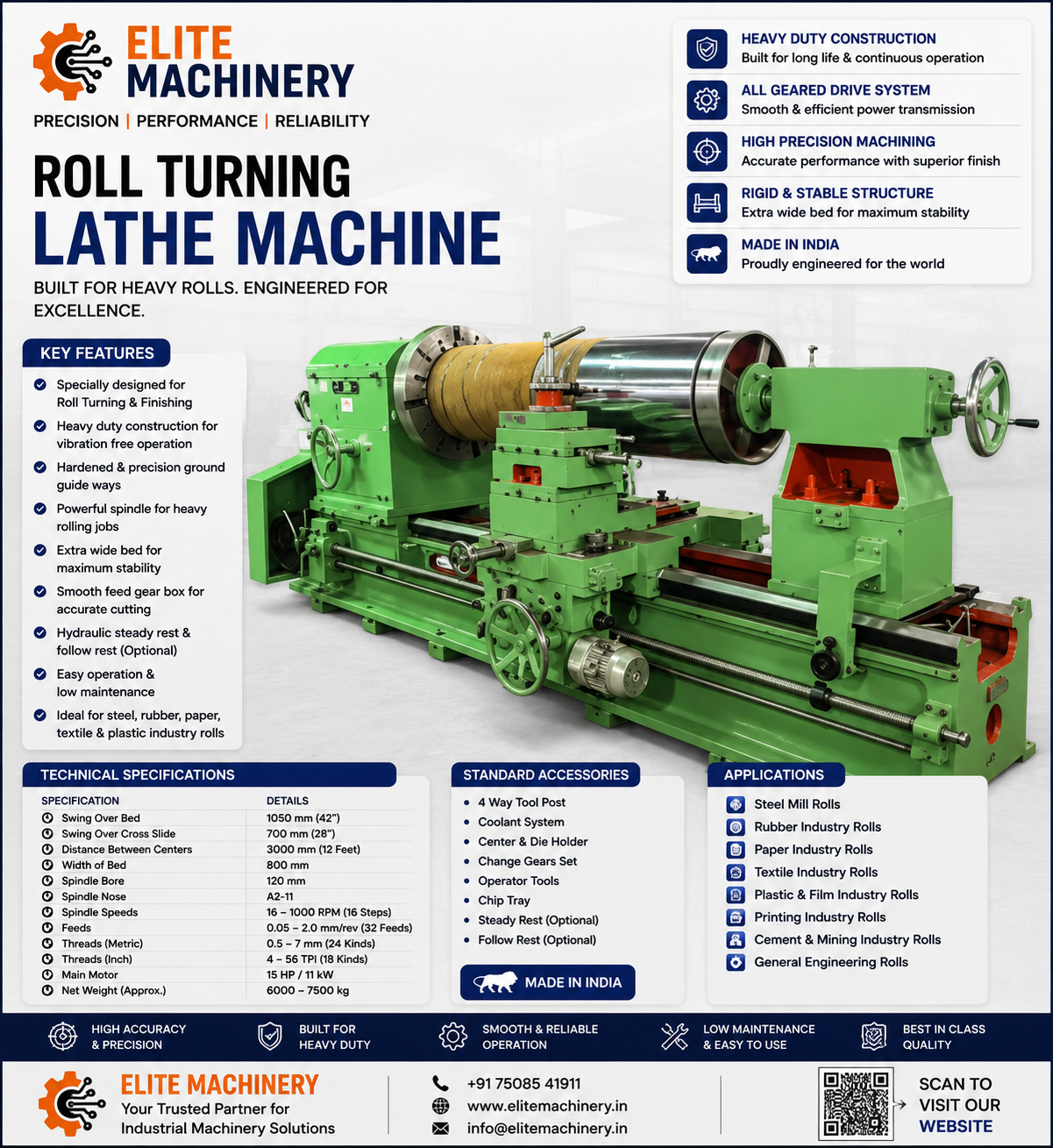 Roll Turning Lathe Machine - Image 2